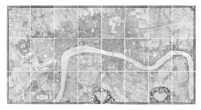 A plan of the cities of London and Westminster, and borough of Southwark, 1746 by John Rocque
